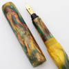 PSPW Prototype Fountain Pen for Cartier Nibs - "Sunflower" Alumilite, Slender, 18k Nibs, C/C/ED (New)