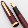 Sheaffer Admiral Fountain Pen (Late 1940s, Australia) - Burgundy w/GT, Touchdown,  14k #23 Medium-Broad Nib (Excellent, Restored)