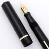 Mabie Todd Swallow Fountain Pen - Black Celluloid, Ring Top, Fine Flexible Dobey Nib (Excellent, Restored) Mabie Todd Swallow Fountain Pen - Black Celluloid, Ring Top, Fine Flexible Dobey Nib (Excellent, Restored)