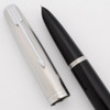 Parker 51 Special Aerometric (post 1952) - Black, Lustraloy Steel Cap, Fine Steel Nib (Very Nice, Works Well)