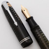 Parker Vacumatic Junior Fountain Pen (1947) - Silver Pearl, Medium 14k Nib (Superior, Restored)