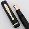 Sheaffer  Flat Top Fountain Pen - Black, Slim Junior Size, Fine Feathertouch Nib (Excellent, Restored)