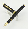 Sheaffer Grand Connaisseur Fountain Pen - Black Lacque w Gold Trim, Fine 18k Nib (Very Nice) Sheaffer Grand Connaisseur Fountain Pen - Black Lacque w Gold Trim, Fine 18k Nib (Very Nice)