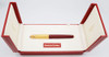 Pasha de Cartier Fountain Pen (1989) - Dark Red Barrel, Gold Plated Cap & Section, C/C, Medium 18k Nib (Near Mint, In Box, Works Well)