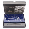 Delta Capri Fountain Pen - "Day" Ocean Blue w ST, C/C , Medium Steel Nib (Near Mint in Box, Works Well)