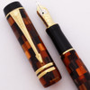 Parker Duofold International Fountain Pen - Amber Check, 18k Medium (Near Mint, Works Well)