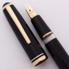 Montblanc 256 Fountain Pen (1950s) - Basic Black, Piston Filler, 14k Extra-Fine Nib (Excellent +,  Works Well)