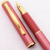 Pilot Cavalier Fountain Pen - Pink Sparkle, Medium Steel Nib (Excellent, Works Well)
