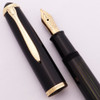 Pelikan 400NN Fountain Pen (1957-65) - Black Striped, Piston Filler,  Medium 14k Semi-Flex (Very Nice, Works Well)