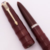 Parker 51 Ariel Kullock "Fantasy" Aerometric - Burgundy Bamboo Cap & Barrel, Medium Gold Nib (Excellent,  Works Well)