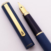 Sheaffer Sailor Sentinel Fountain Pen (1970-80s) - Blue Matte Lacquer, Medium (New Old Stock, Works Well)