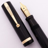 Sheaffer Lifetime Flat Top Oversized (1930s) - Black, High Mounted Clip, Lever Filler, Medium-Fine Lifetime Nib (Excellent +, Restored)