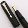 Conway Stewart 475 Fountain Pen  (1930s) - Dark Green, Lever Filler, Medium Semi-Flex 14k Nib (Very Nice, Restored)