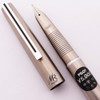 Pilot Long Murex Fountain Pen  (1978) - Stainless Steel, C/C, Medium Integrated Nib, Hard to Find (Excellent +, Works Well)