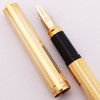 S T Dupont Classique Fountain Pen (1970s) - Gold-Plated, 18k Medium (Excellent, Works Well)