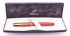 Parker Inflection Fountain Pen (UK, 2000s) - Red (Rouge), Gold Trim, C/C, Fine Nib (Excellent, In Box))