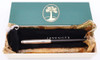 Levenger Tuxedo Fountain Pen (Germany, 2000s) - Black with Sterling Silver Lined Cap, C/C, Fine 18k Nib (Excellent in Box, Works Well)