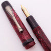 PSPW Prototype with Flexible Nib - Conway Stewart Burgundy Blush, Clip, Button Filler, 14k Waterman Stub Flexible Nib (New)