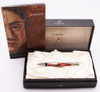 Parker Modern Duofold Ballpoint Pen - Mark III (2002),  Red Mosaic w/Platinum Trim (Excellent +,  in Box, Working Well)