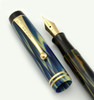 Parker Duofold "True Blue" Streamline Fountain Pen - Junior, Fine Nib (Excellent, Restored)