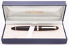 Sailor Profit 21 Fountain Pen (1911S Size) - Black w Gold Trim, 21k H-M Nib (Excellent + in Box, Works Well)