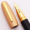 Delta Trend Y2K Fountain Pen - Matte Black & Copper, Fine Gold Plated Nib (Very Nice, Works Well)