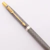 Parker 75 Classic Ballpoint Pen (1970s) - Sterling Cisele w/Gold Clip (Excellent, Works Well)