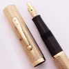 Waterman 552 Fountain Pen (UK-Canada, 1920s) - 9k Gold Barleycorn Overlay, Lever Filler, Flexible Ideal Nib (Superior, Restored)