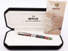 Marlen Incas Collection Fountain Pen (1999) - Machu Picchu, Green-Pink-Yellow w Sterling Trim, Captive Converter, 18k Medium Nib (Near Mint in Box, Works Well)