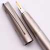 Lamy Studio Fountain Pen (2000s) - Matte Palladium, Chrome Trim, C/C, Broad 14k Nib (Excellent +, Works Well)