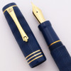 Lotus Pens "Wave" Fountain Pen -  Engraved Nikko Ebonite, JoWo #6 nibs (New in Box)
