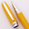 Franklin-Christoph Diamondline Rollerball Pen - Yellow with Silver Trim  (Very Nice , Works Well)