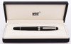 Montblanc Meisterstuck 145 Classique Fountain Pen (2000s) - Black w Platinum Trim, C/C, Medium 14k Nib (Excellent in Box, Works Well)