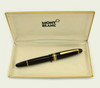 Montblanc Meisterstuck 146 - Black w Gold Trim, Piston Fill, 14k Fine Nib (Excellent in Box) Montblanc Meisterstuck 146 - Black w Gold Trim, Piston Fill, 14k Fine Nib (Excellent in Box)
