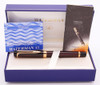 Waterman Liaison Fountain Pen - Brown Woodgrain Ebonite, Medium 18k Nib (Excellent in Box, Works Well)