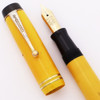 Parker Duofold Senior Streamline Fountain Pen (1929) - Mandarin Yellow, Double Band, Fine Nib (Excellent, Restored)