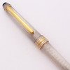 Montblanc Meisterstuck Solitaire Mechanical Pencil - Sterling Barleycorn, Gold Trim, 0.9mm Leads  (Excellent, Works Well)