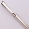 Gucci Sterling Ballpoint Pen (Italy) - Sterling Silver Lined Design (Very Nice, Works Well)