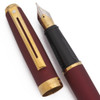 Sheaffer Prelude Fountain Pen (USA) - Cranberry Matte w/GT, C/C, Medium Two-Tone Nib (Excellent +, Works Well)