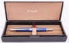 Pilot Decimo Limited Edition Vanishing Point (2009) - Pearl Blue w Chrome Trim, Fine 18k Nib (Near Mint In Box, Never Inked)