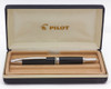 Pilot Namiki Vanishing Point (2010) - Dark Blue Grey w Rhodium Trim, C/C, Fine 18k Nib (Very Nice in Box, Works Well)