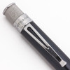 Retro 51 Tornado Classic (Slim) Ballpoint Pen - Dark Grey Blue w/Silver Trim  (Near Mint, Works Well)