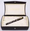 Conway Stewart Duro Fountain Pen LE (51/200) - "Fresian"  Black Ice, Button Filler, 18K Fine Nib (Excellent + in Box, Works Well)