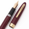 Sheaffer Admiral Snorkel (1950s) - Burgundy w/GT,  Fine 14k Nib (Excellent, Restored)