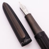 Diplomat Aero Fountain Pen - Black, Anodized Aluminum Trim, Broad Nib (Near Mint, Works Well)