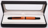 Pilot Vanishing Point Fountain Pen (2017) - Metallic Orange, Matte Black Trim, C/C, Fine 18k Nib (Mint, In Box, Works Well)