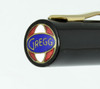 Gregg Flat Top Fountain Pen - Black, Full Size, Fine Semi-Flex Nib (Superior, Restored)