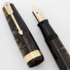 Parker Vacumatic Maxima Fountain Pen (1939) -  Golden Pearl, Speedline Filler, 14k Fine Nib (Excellent, Restored)