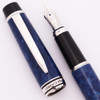 Pilot Legance 89S Fountain Pen (2015) - Blue Marble Resin, Rhodium Plated Trim, C/C, 14k Fine #8 Nib (Near Mint, Works Well)