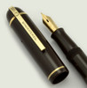 Eversharp Skyline Fountain Pen - Demi, Brown Barrel and Cap, Manifold Fine (Very Nice, Restored)